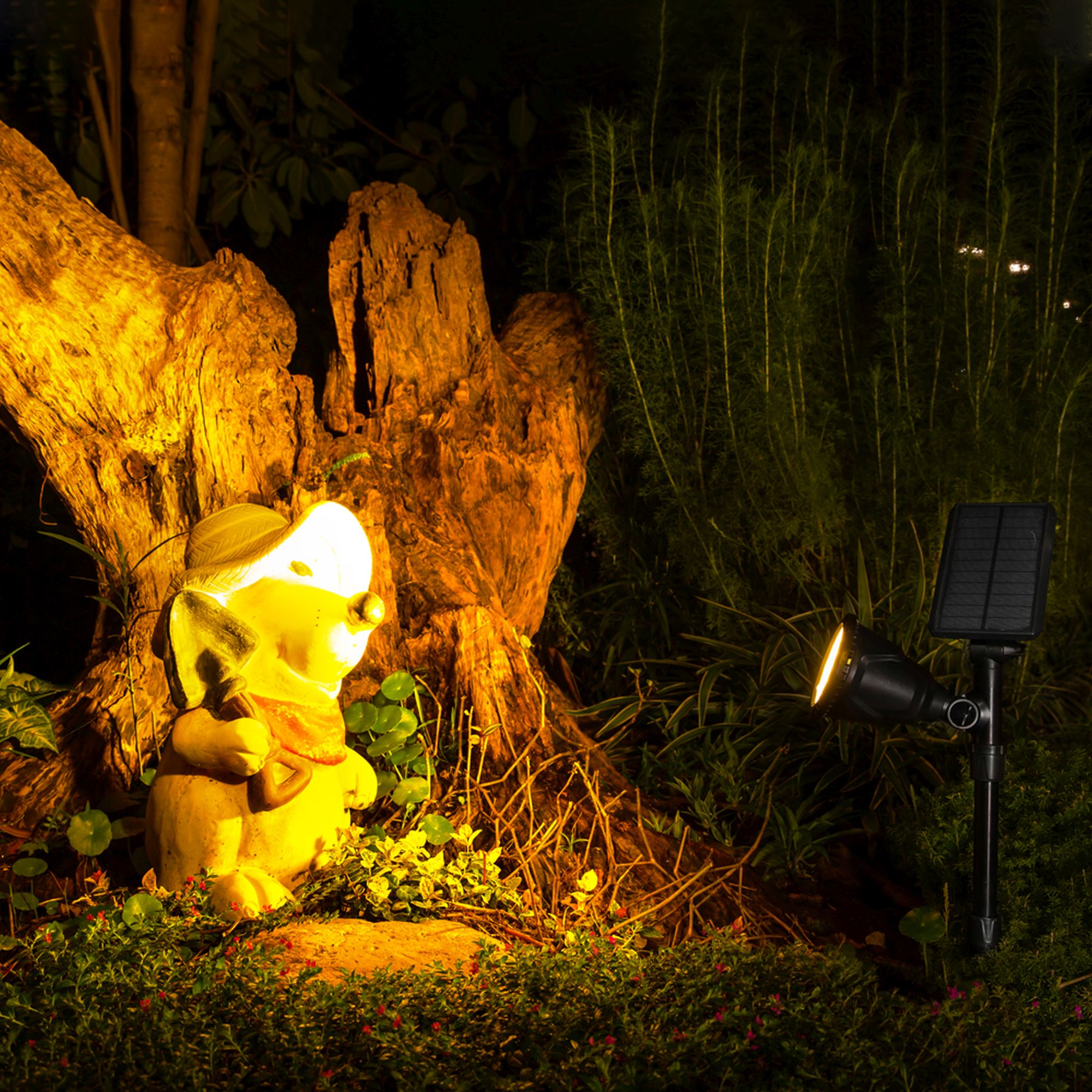 Iplux® Solar LED Tuinspot Pro Performance 600 lumen