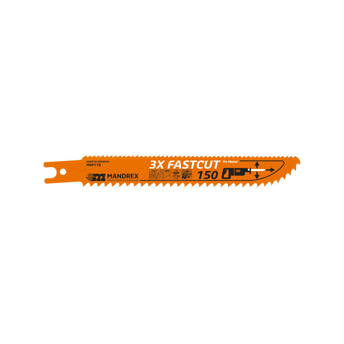 Mandrex 3X Fastcut Reciprozaagblad MRF11B 150mm hoge snelheid (2 st.)