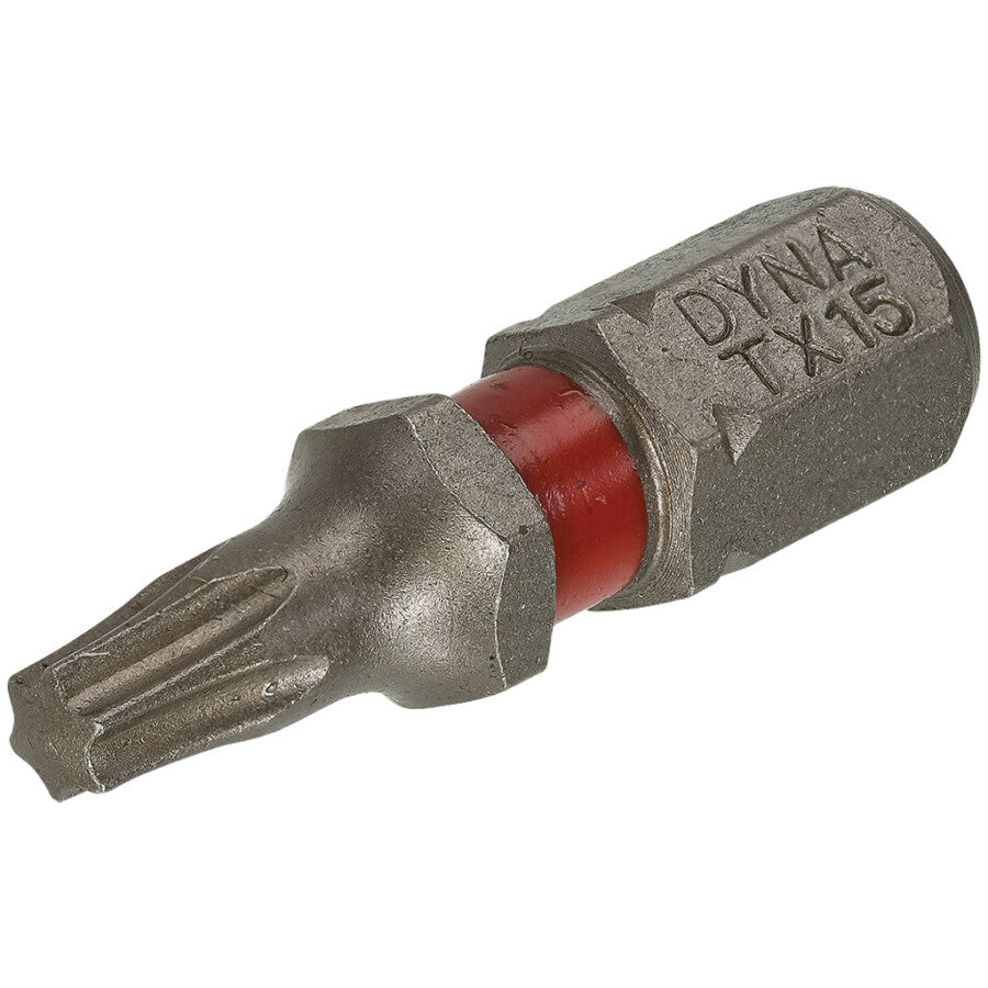 Dynaplus schroefbit rood [10x] - TX-15 - 25mm /