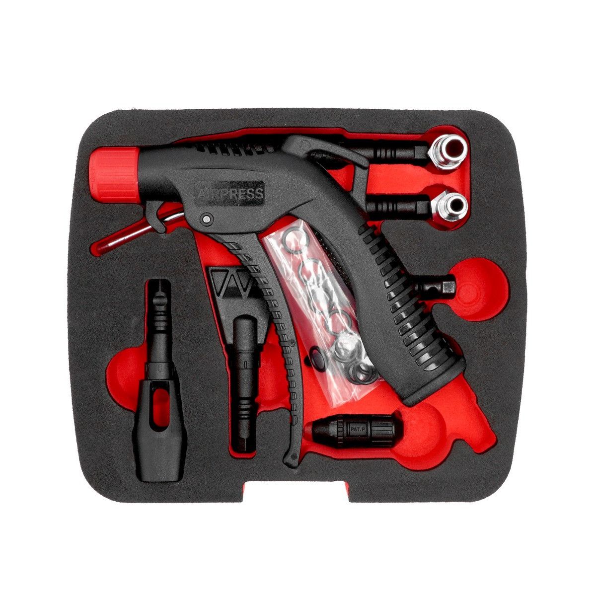 Blaaspistool set met 7 nozzels