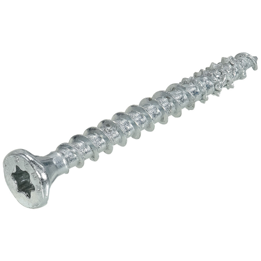 Dynaplus unischroef - 5.0x60mm [200x] Verzinkt / Deeldraad / Platkop