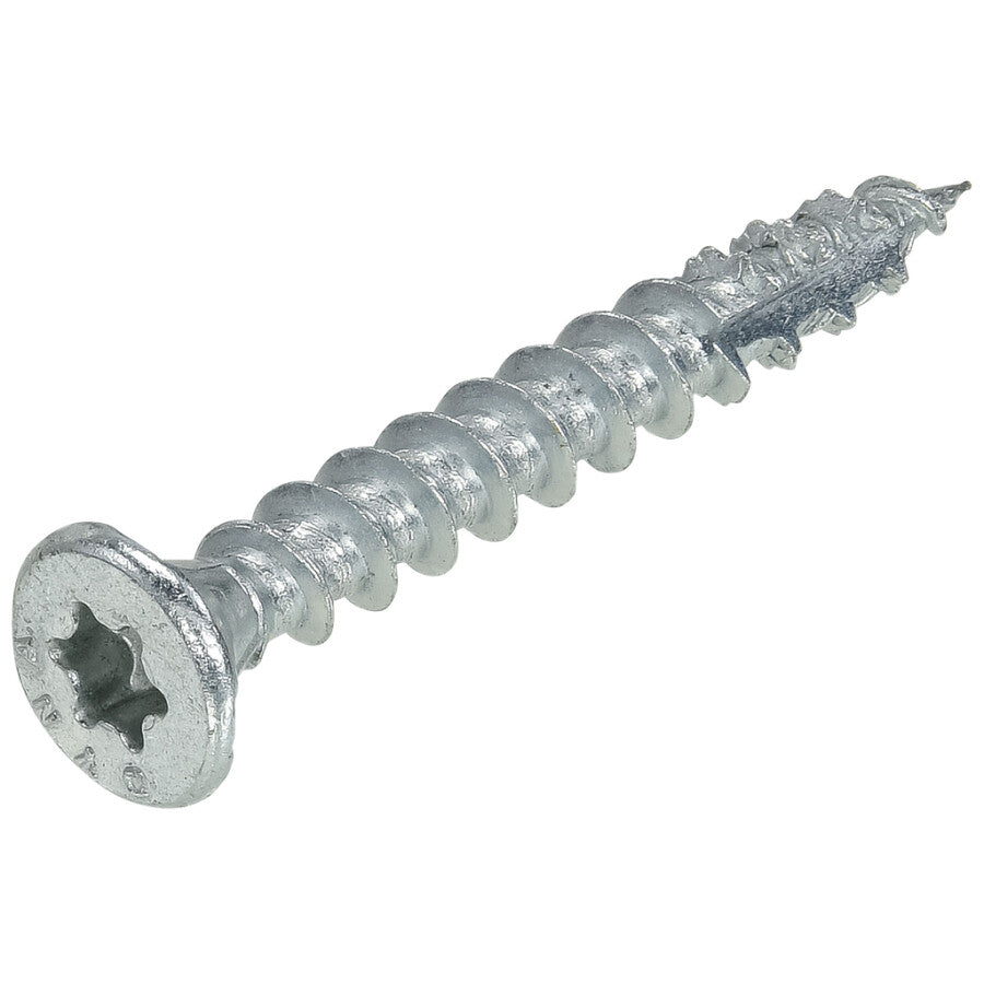 Dynaplus constructieschroef - 6.0x100mm  [100x] Verzinkt / Deeldraad / Platkop