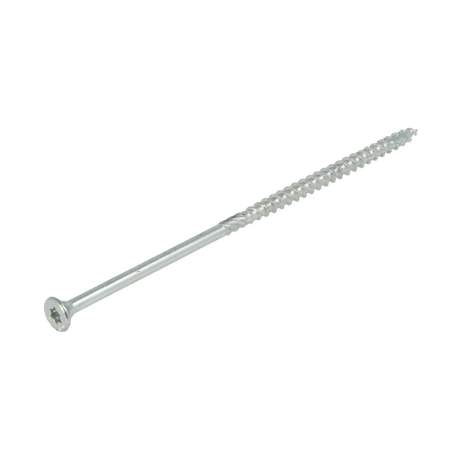 Dynaplus constructieschroef - 6.0x160mm [100x] Verzinkt Verzinkt / Deeldraad / Platkop