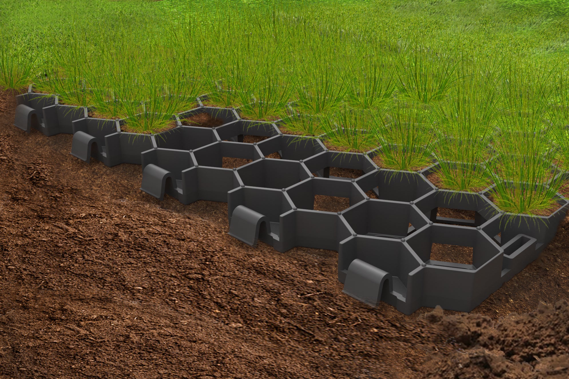 Grass Fix Eco+ Grasplaat / grasdal (56 x 38 cm)