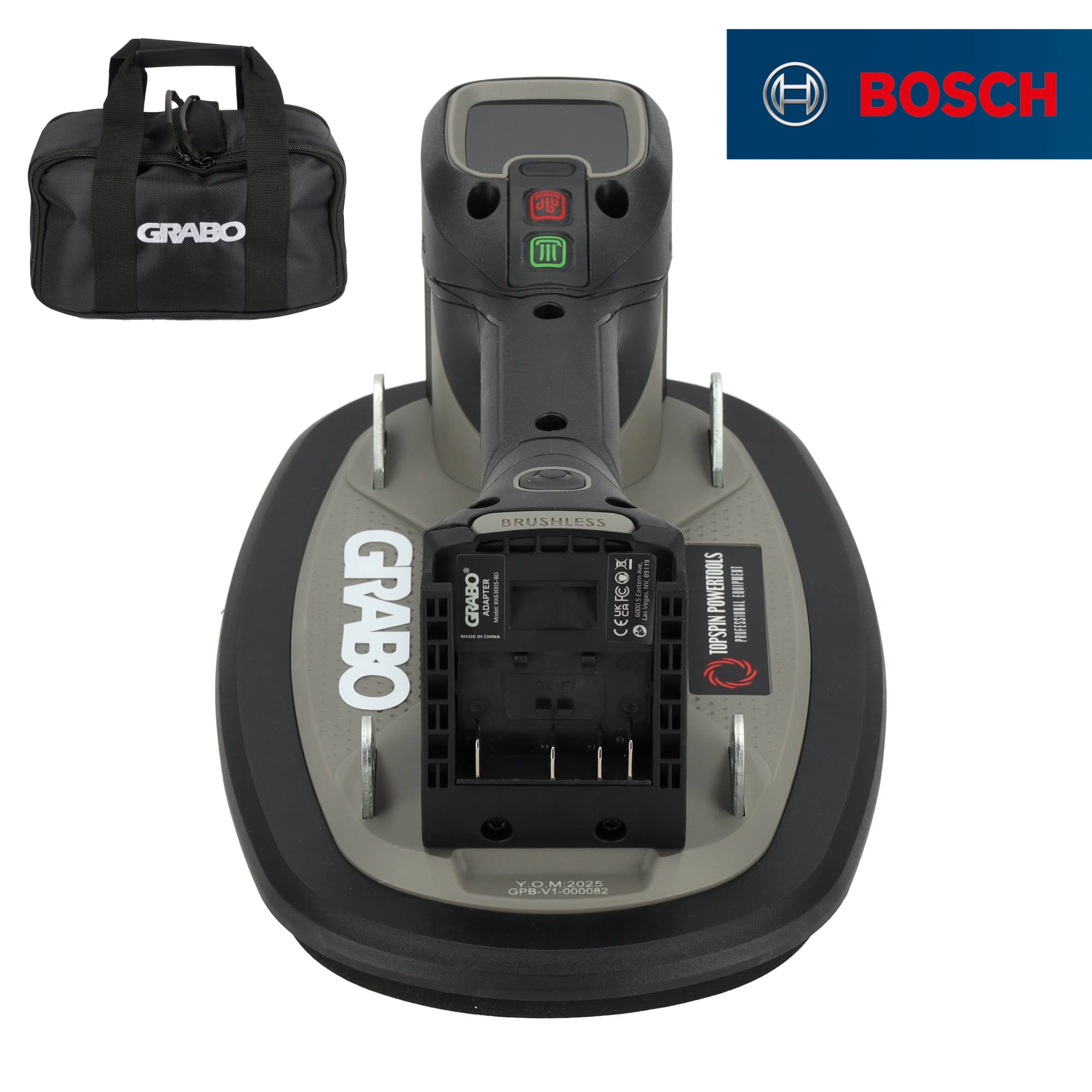 Grabo Pro Brushless in tas - met 18V accuaansluiting