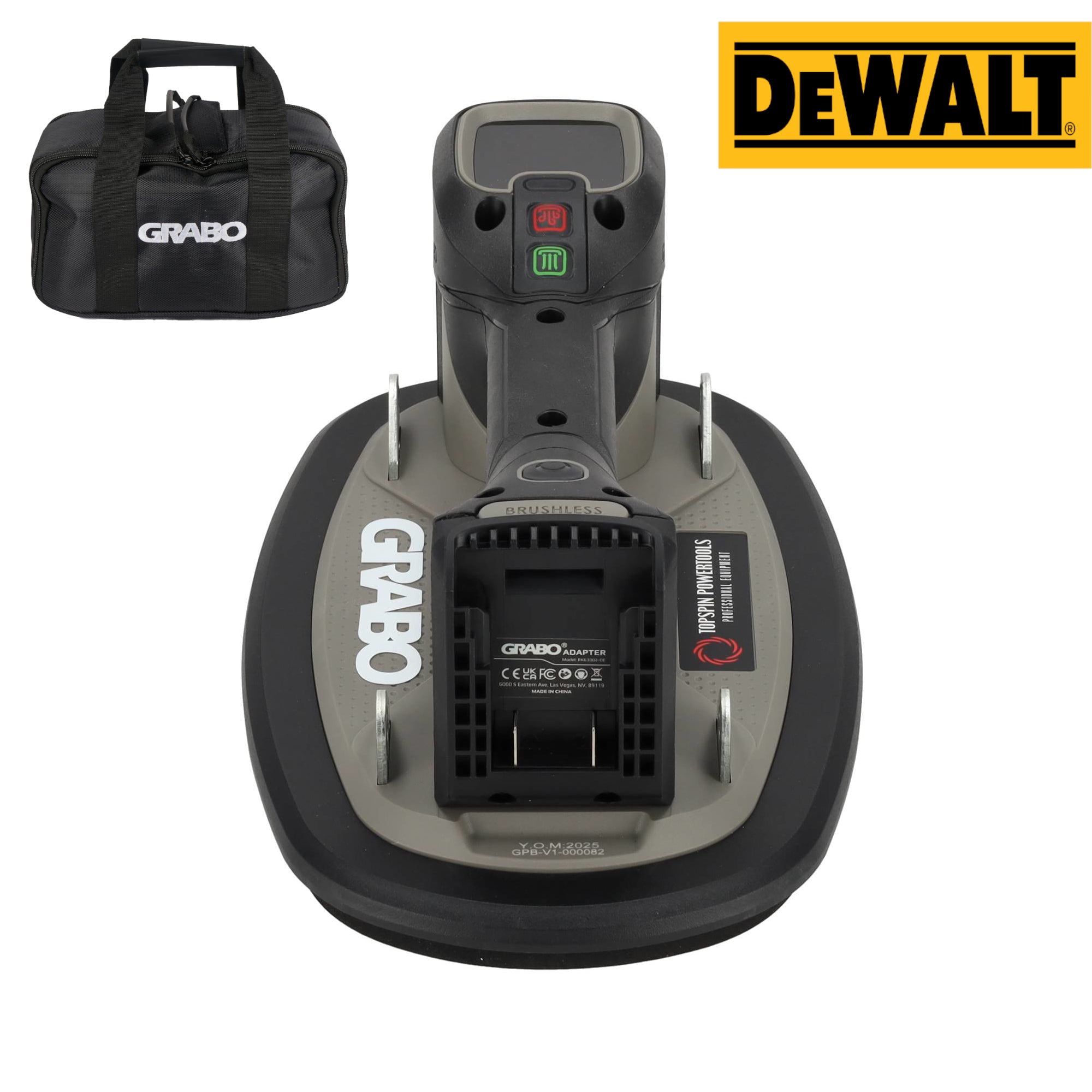 Grabo Pro Brushless in tas - met 18V accuaansluiting