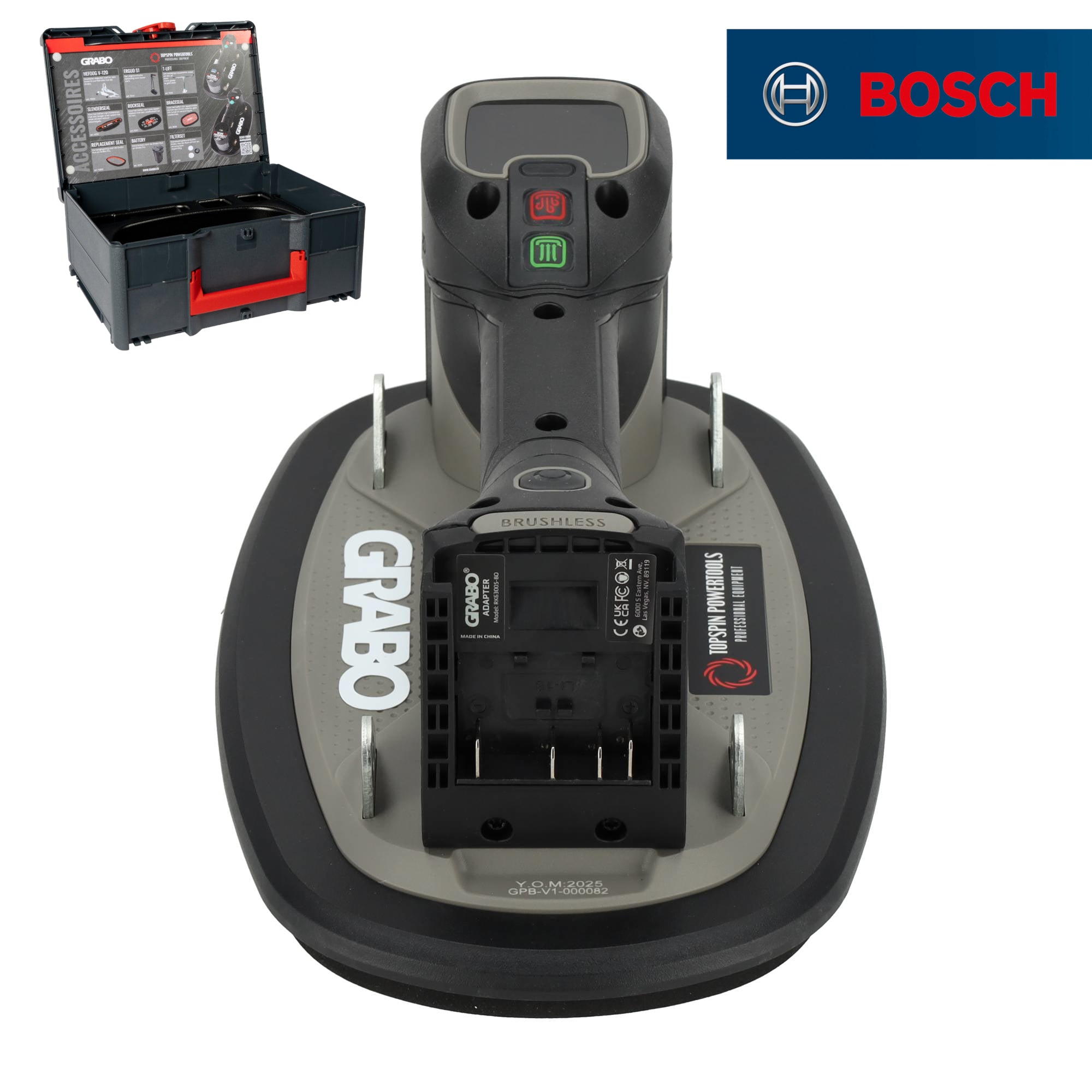 Grabo Pro Brushless in Tanos Systainer- met 18V accuaansluiting
