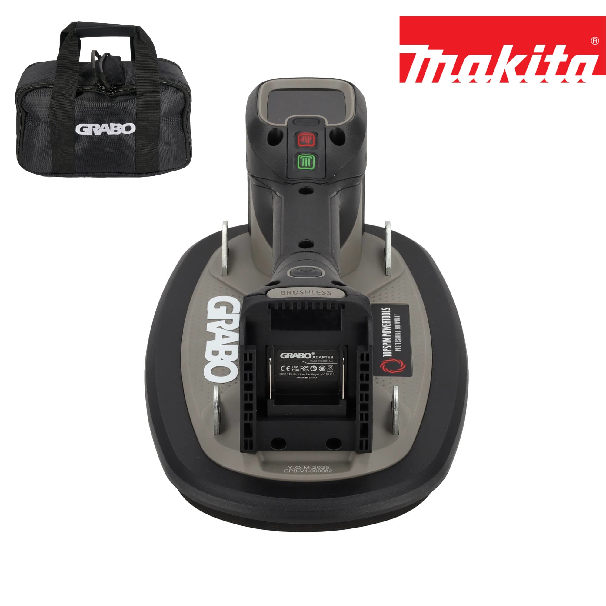 Grabo Pro Brushless in tas - met 18V accuaansluiting