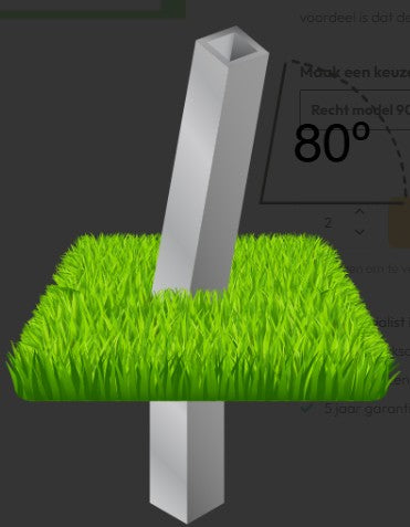 Betonanker voor schaduwdoek