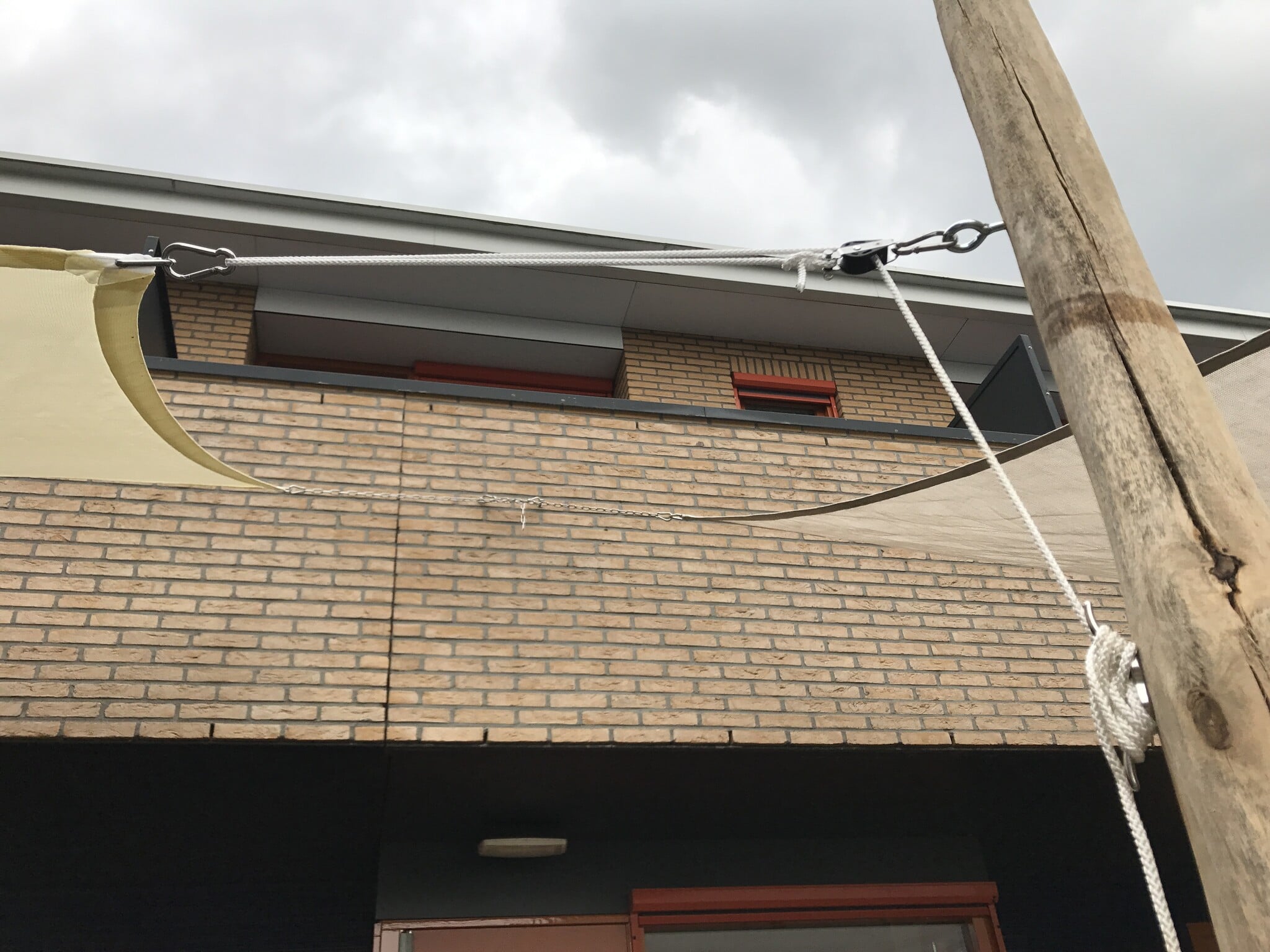 KATROLSET RVS, met schroefogen voor Robinia palen, voor 3- of 4-hoek