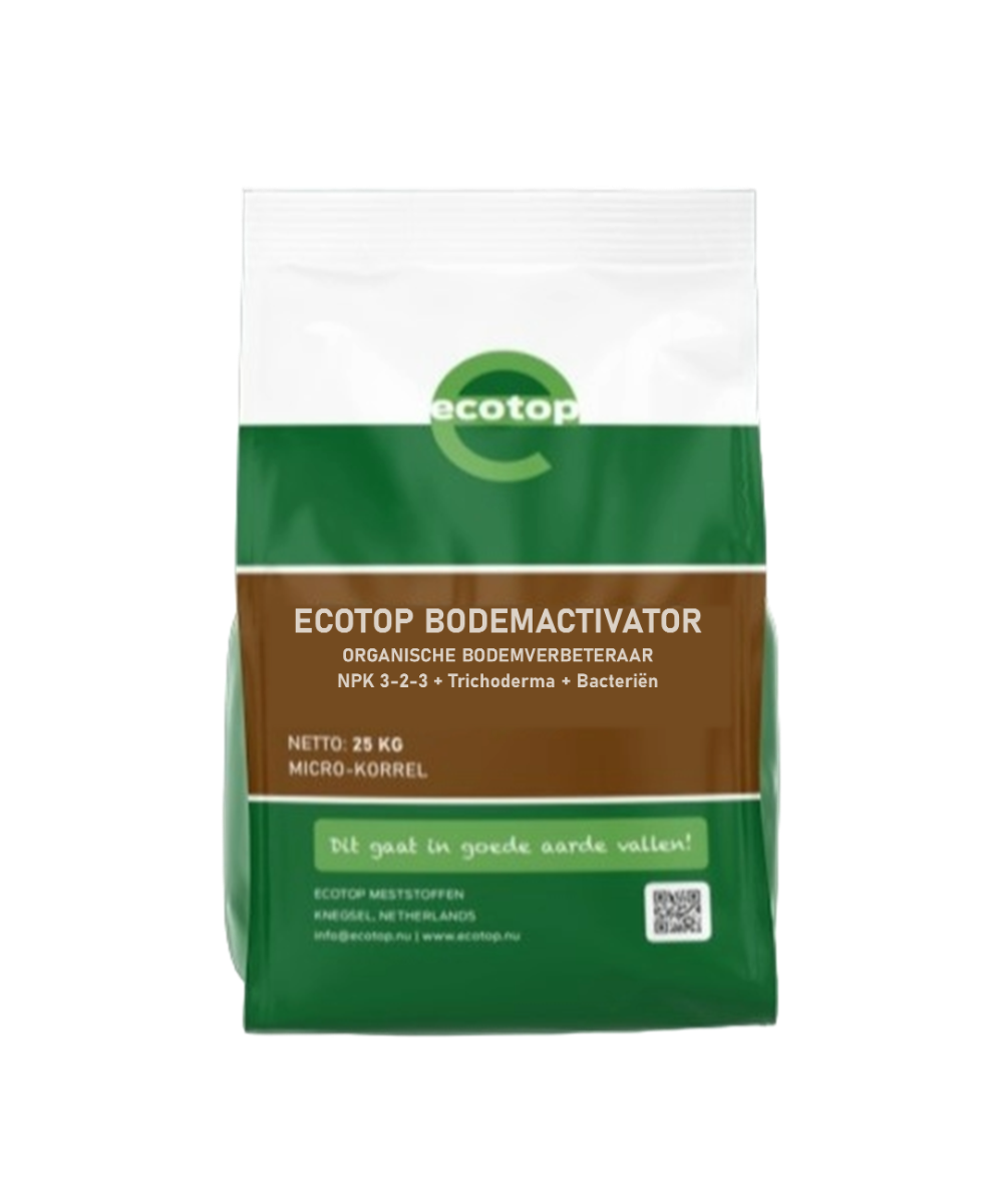Ecotop Bodemactivator 25KG: 3-2-3 + Trichoderma + Bacteriën (Bacillus sp.)