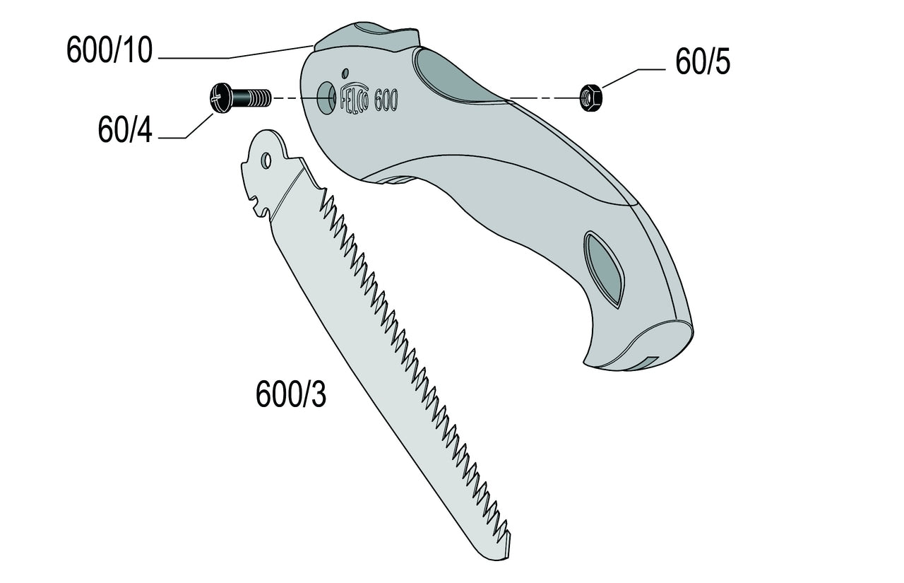 FELCO Trekzaag 600 Inklapbaar