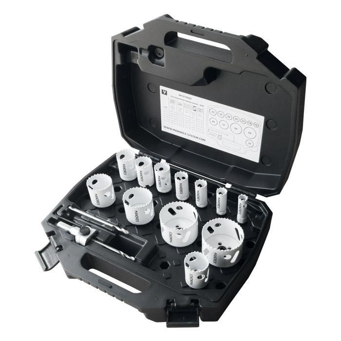 Mandrex Industrieset Bi-metaal SpeedXcut M42 MHSD1003B, 22mm-105mm zesk.8.5, 13-delig