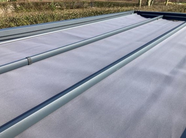 Alu | Pergola + Prosail waterdicht harmonicadoek | 319 x 319 cm