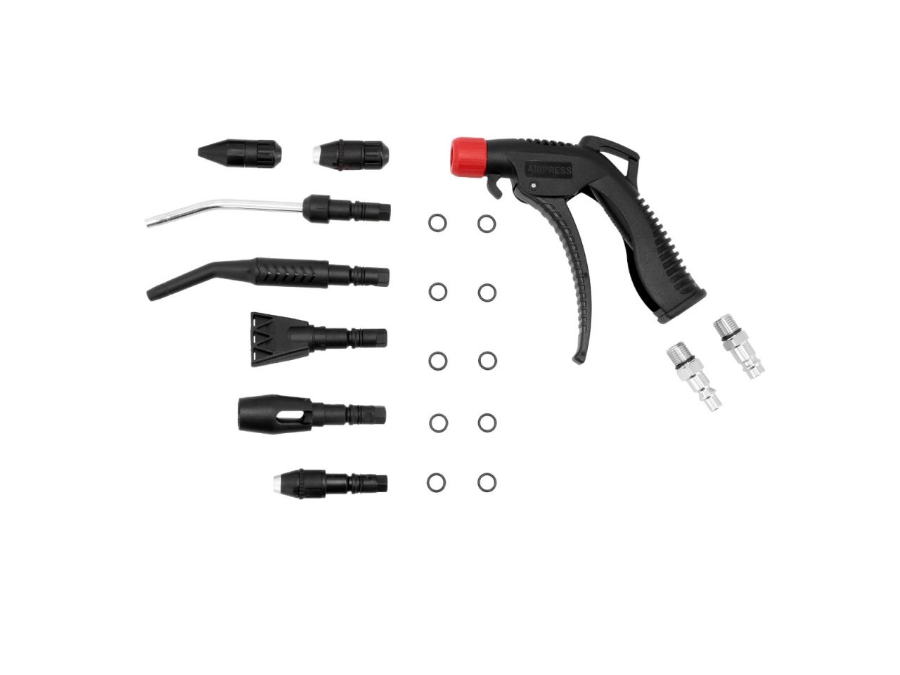 Blaaspistool set met 7 nozzels