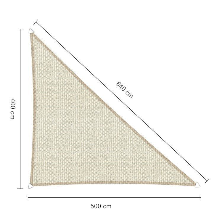 Schaduwdoek ongelijkzijdige driehoek Sunfighters | 4 x 5 x 6,4 m
