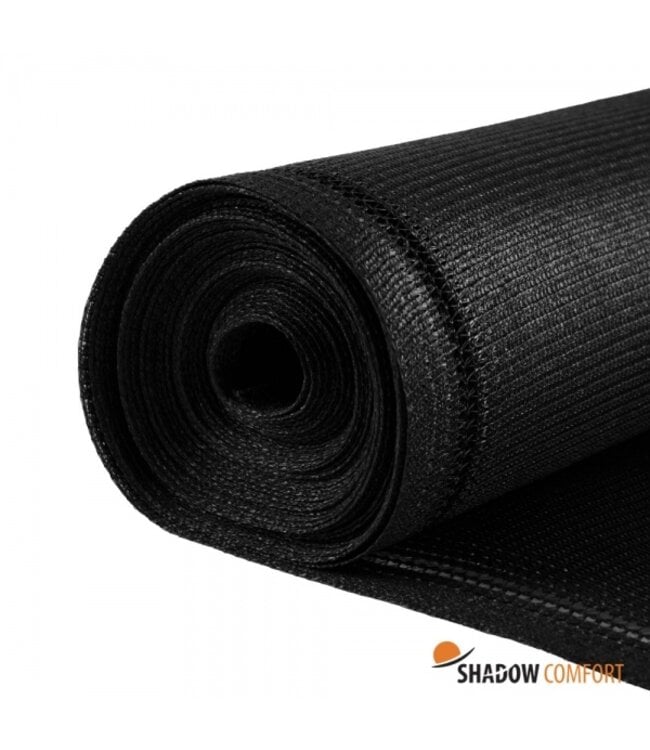 Winddoek / Schaduwdoek op rol (HDPE) Standaard 180gr black